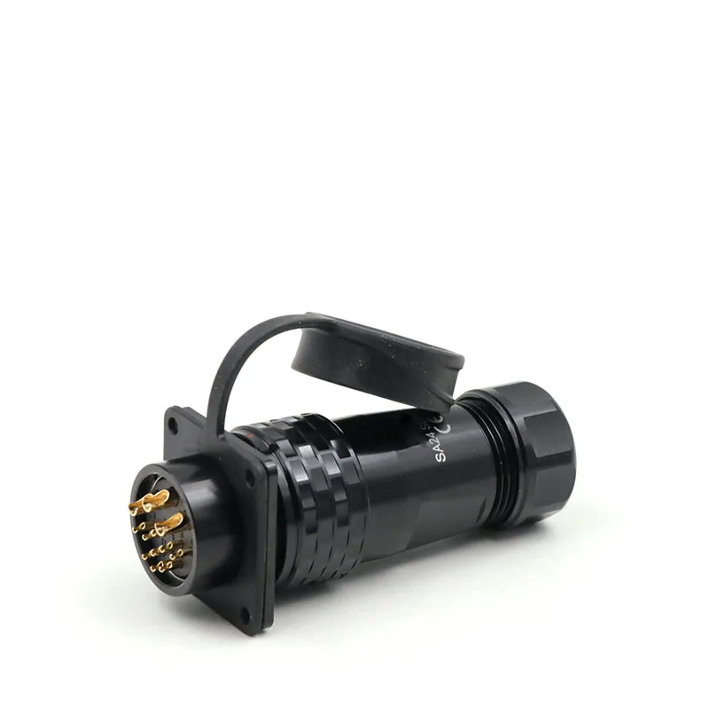 ل WEIPU الطيران التوصيل والجوز/مقبس مربع SA24 2/3/4/9/10/12/19Pin الصناعية موصل مقاوم للمياه دفع في قفل سريع