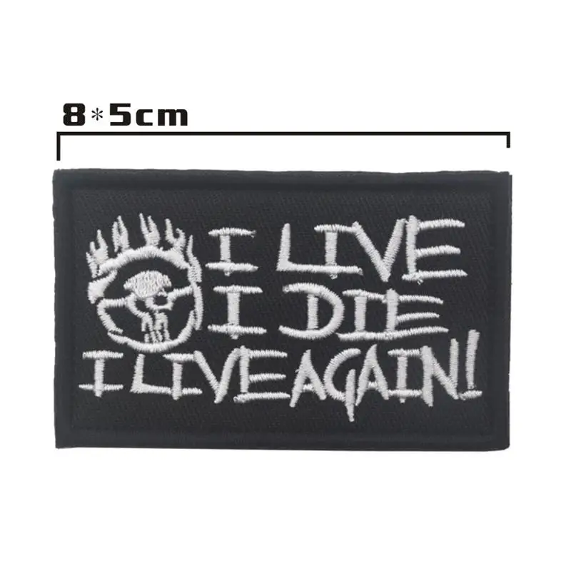 Parche bordado calavera militar para perro – Divertido gancho y bucle - imagen 5