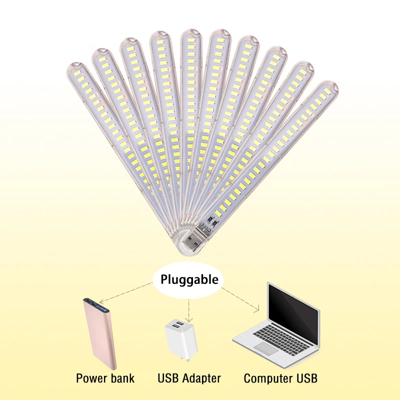 USB Colorido LED Night Light, Atmosfera Luzes para Live Streaming, Vermelho, Amarelo, Branco, Azul, Verde, Roxo, Rosa, DC5V, 24LEDs