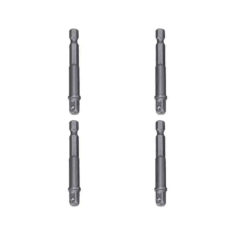 

4 Pcs Rotating Four-sided Head Sleeve Joint Socket Connecting Rod Extension Bar Hexagonal Handle Professional Tool