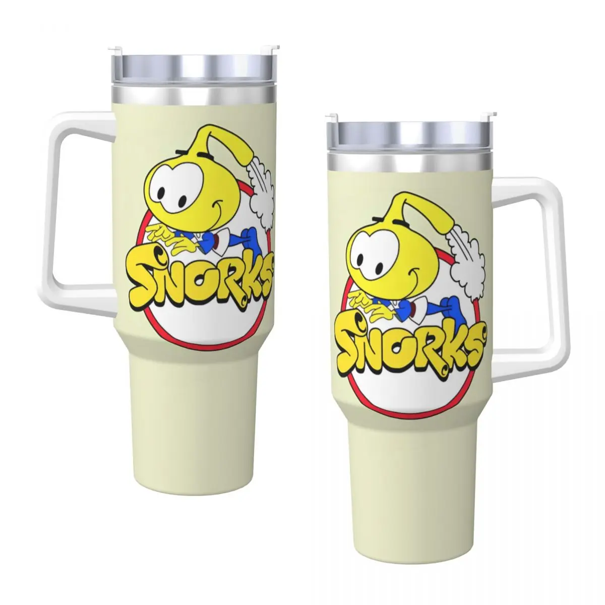 

Snorks Stainless Steel Tumbler Travelist Thermal Mug With Straws and Lid Large Car Mugs Hot Drinks Water Bottle
