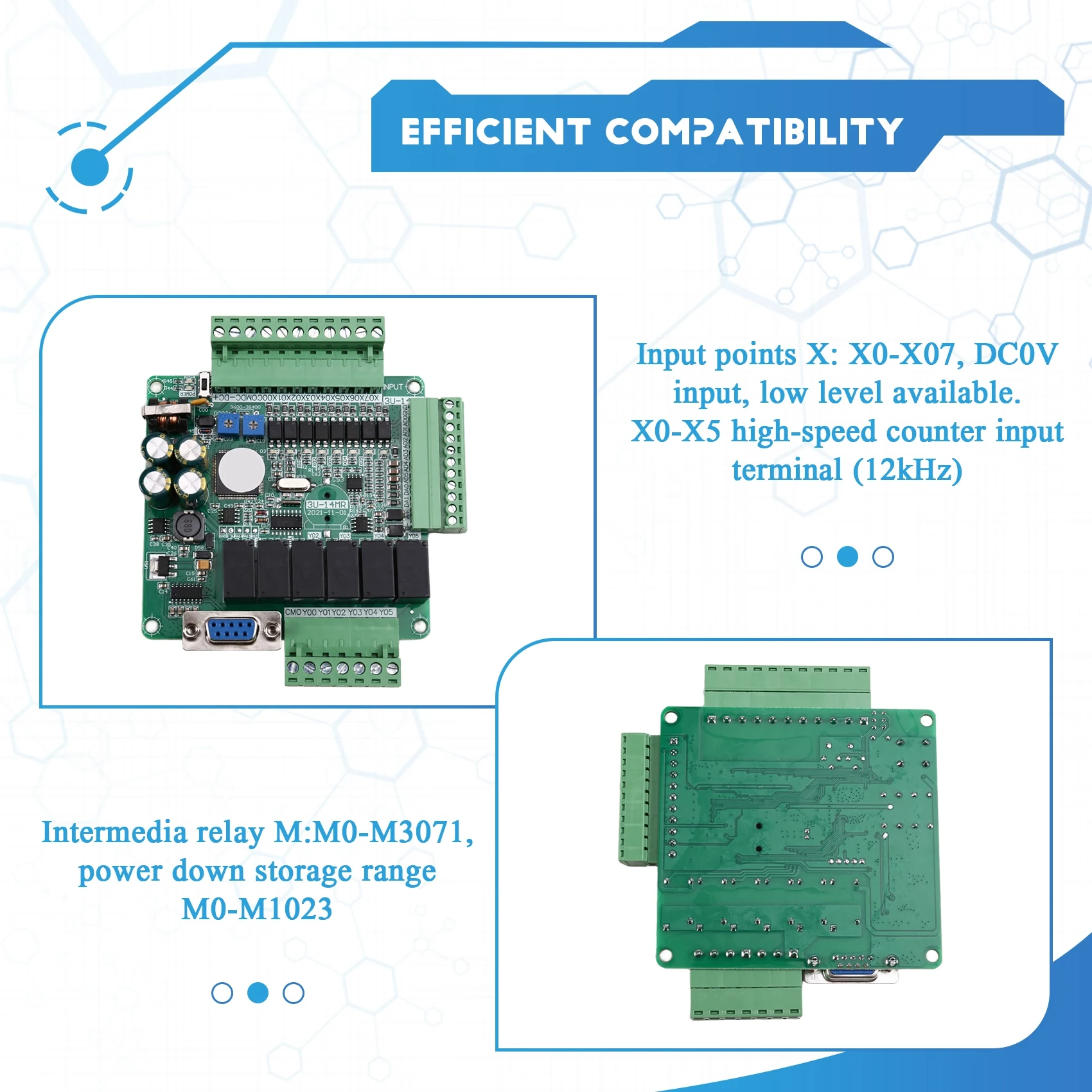 abkj-高速アナログプログラマブルコントローラplc産業用ボード