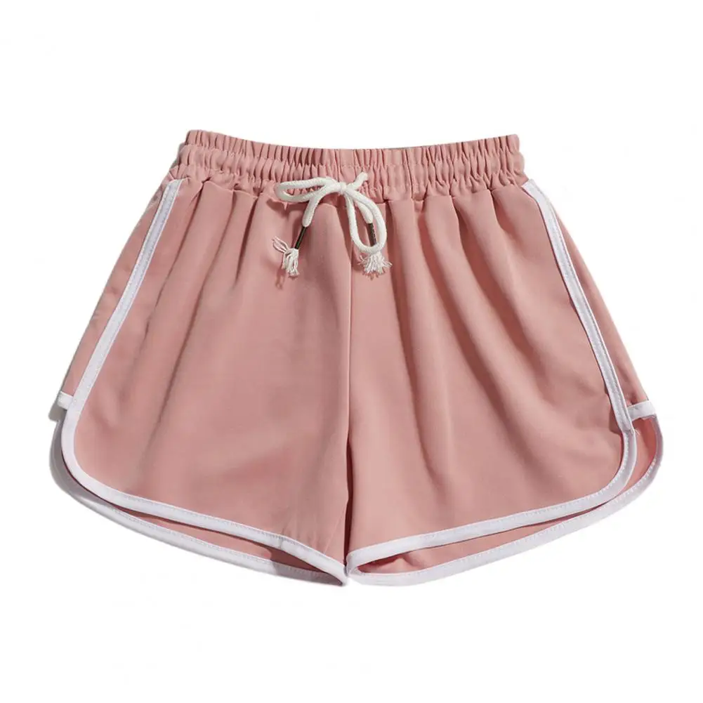 Summer Fashion Shorts Women Girl Shorts Thin Wide Leg Drawstring Mid Waist Short Pants for Sport Casual Street wear