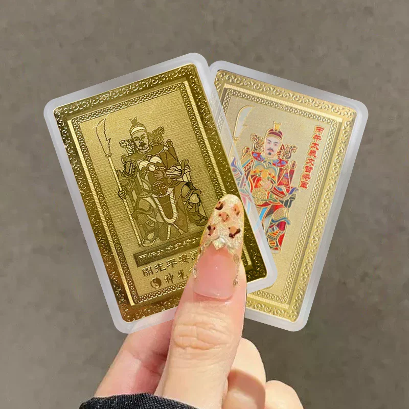 2026 Mini Tai Sui Card Horse Year Feng Shui Blessing Card Amulet Safety Health Wealth Portable Statue Protective Gift Home Decor