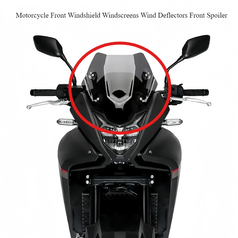 Motorcycle Front Windshield Windscreens Wind Deflectors Front Spoiler Aerodynamic For Honda XL 750 XL750 Transalp 2023 2024 2025 image 2
