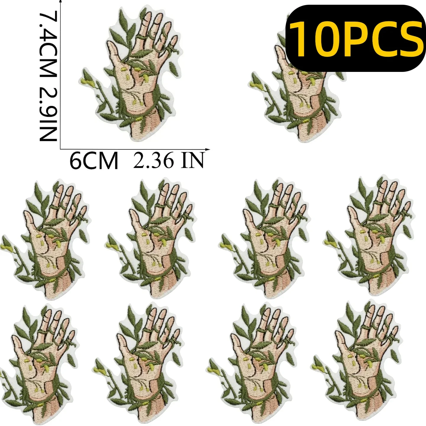 

10/12PCS Wholesale Magic Forest Embroidery Cloth Magic Book Patch Wizard Bag Decoration Embroidery Label Heat Transfer Seal