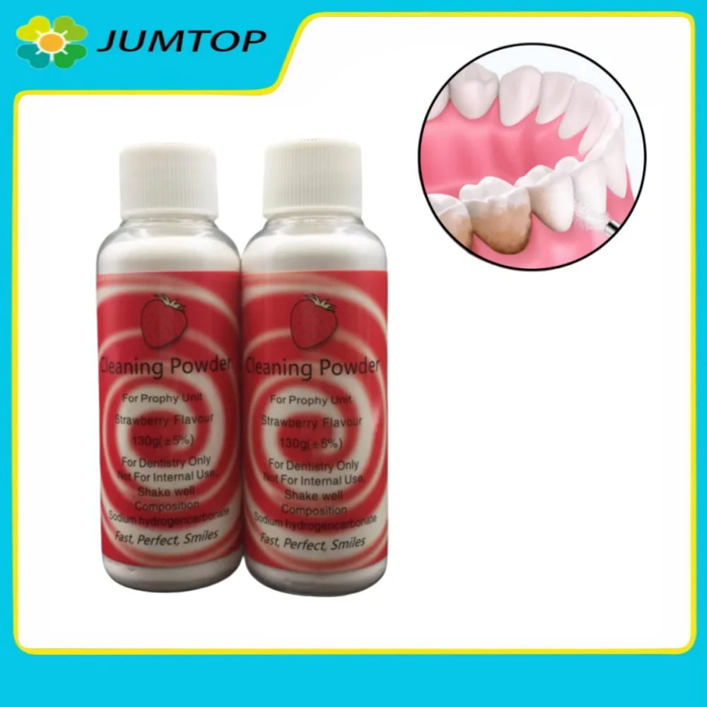 

Dental Air Polishing Powder - Prophy Jet Stain Removal & Teeth Whitening Essence, 3 Flavors for Clinics