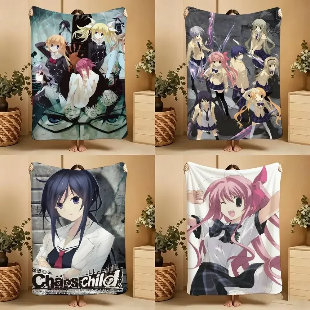 Anime  C-Chaos HeadS Throw Soft Warm Throw Blanket for Bedroom Living Room Bed Travel Camping Picnic Gift