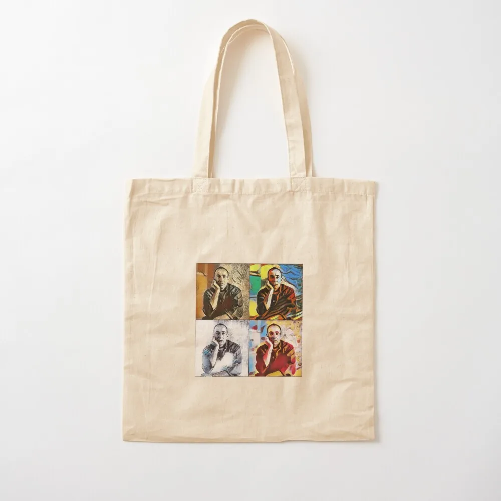 César Manrique Collage Fan Art Lanzarote by SmileMoreAgain Tote Bag Shopper tote bag custom shoping bag