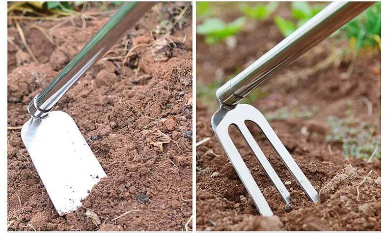 

Pointed Hoe Powerful Strong Stainless Steel Small Garden Farm Digging Hoe