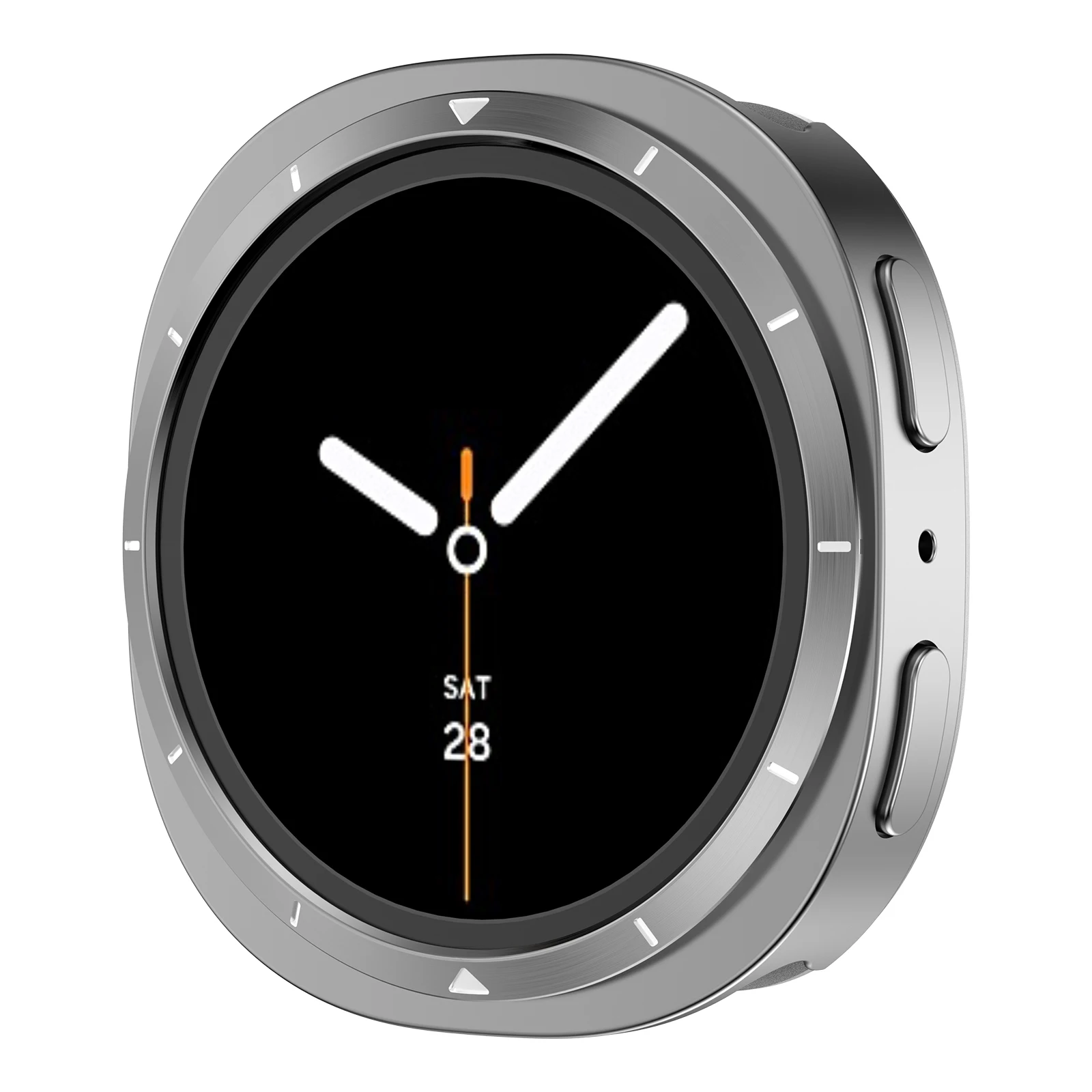 Edelstahl-Metallgehäuse für Samsung Galaxy Watch 8 9 44 mm 40 mm Schutzhülle Robuste Stoßfängerschale Galaxy Watch 8 Protector