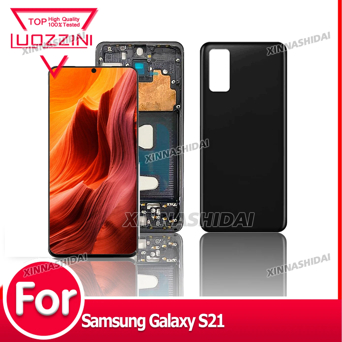 New OLED LCD For Samsung Galaxy S21 LCD Display Touch Screen With Frame Digitizer Assembly For S21 LCD Parts