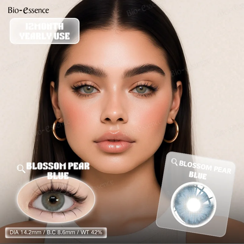 Bio-Essence 1 Paar Kleur Contactlenzen Voor Ogen Natuurlijke Bruine Lenzen Beauty Fashion Red Lense Blue Lenzen Groen Oogcontact