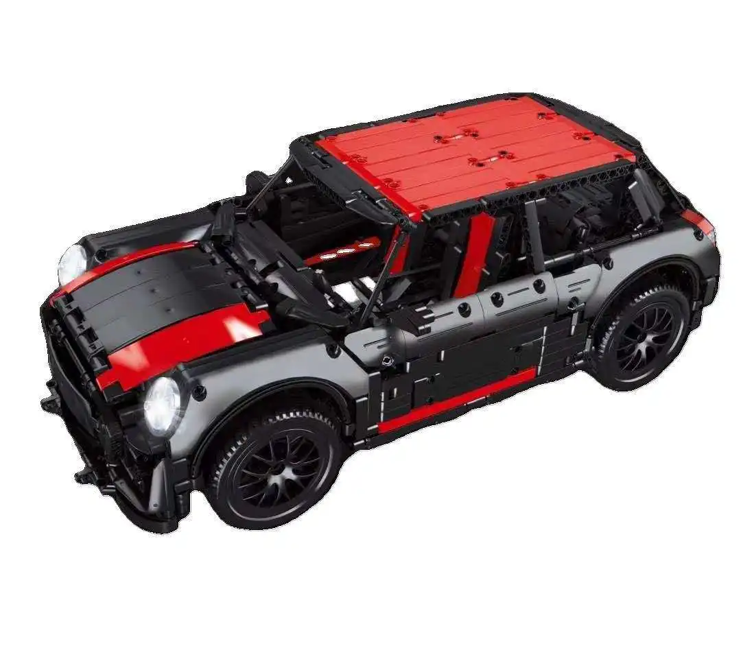 MOC-36559 Mini F56 1:10 Sports Car Model Building Blocks Bricks Educational DIY Puzzle Toys Birthday Christmas Gifts For Kids