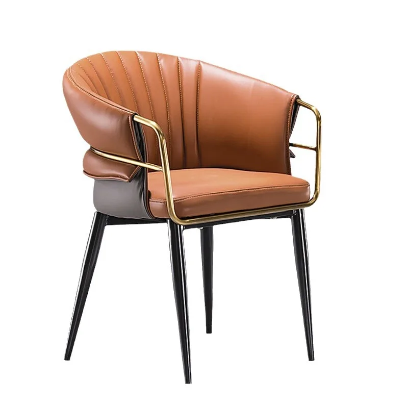 

Dining chair desk light luxury modern metal dining luxury modern cafe dining room