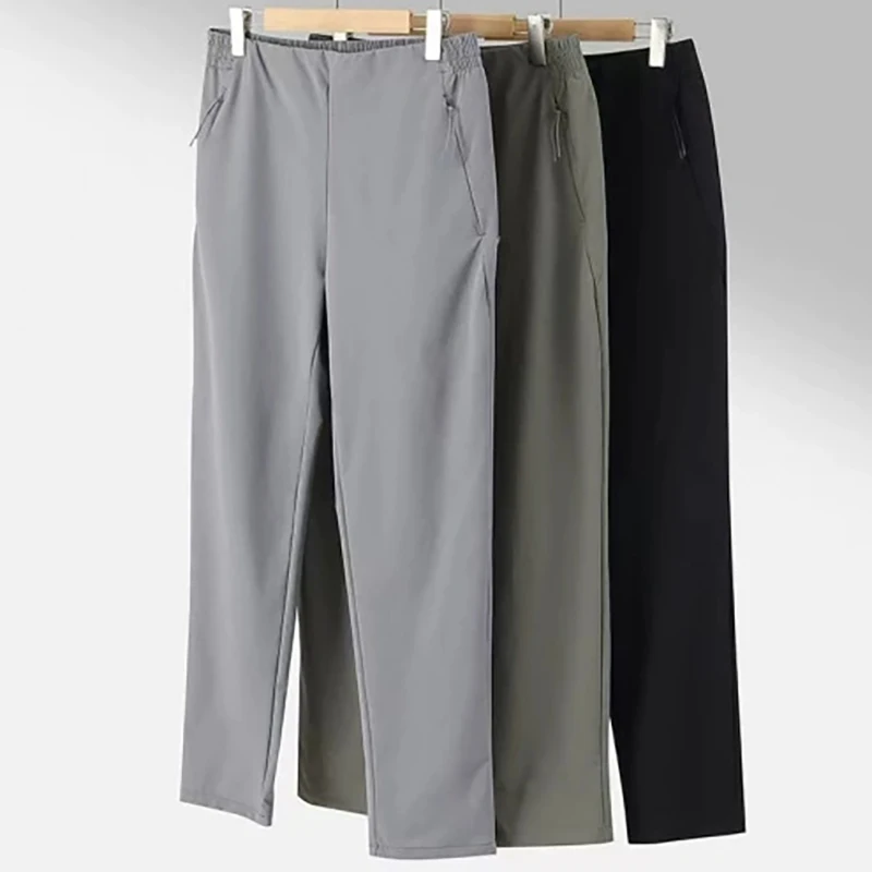 Outdoor-Freizeithose mit Kordelzug, strapazierfähig, modisch, schnelltrocknend, gewebte Wander- und Pendlerhose für Herren