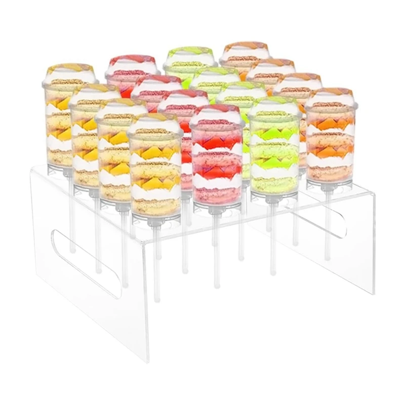 Cake 16 Holes Cake Display Stand Clear Acrylic Lollipop Stand Holder Display For Weddings Birthday Christmas Party