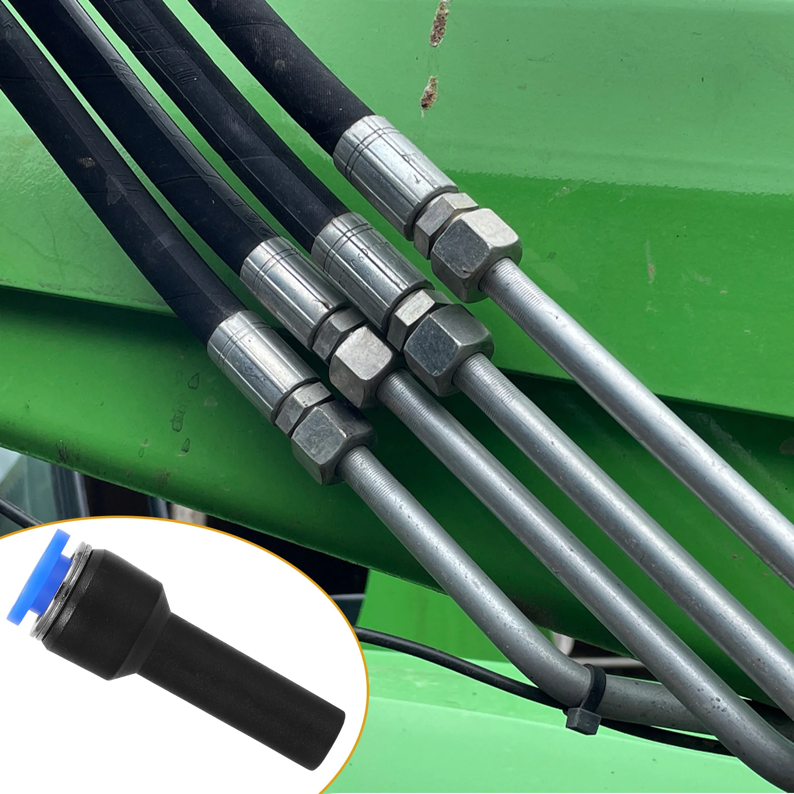 

5Pcs Air Hose Pneumatic Connectors Plastic Push to Connect Straight Fittings Quick Connect for Industrial Medical Equipment