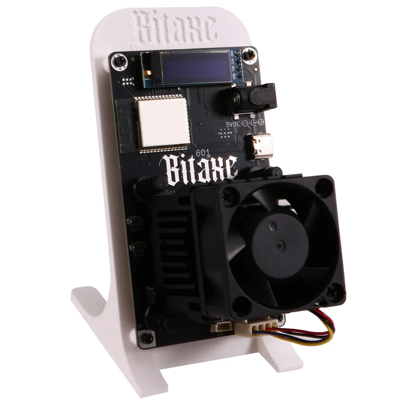 B58B-Bitaxe Gamma 601 BTC Solo Miner 1,2TH/S 18-22 Вт BM1370 Asic Chip от Antminer S21 Pro Bitcoin Crypto Miner Белый