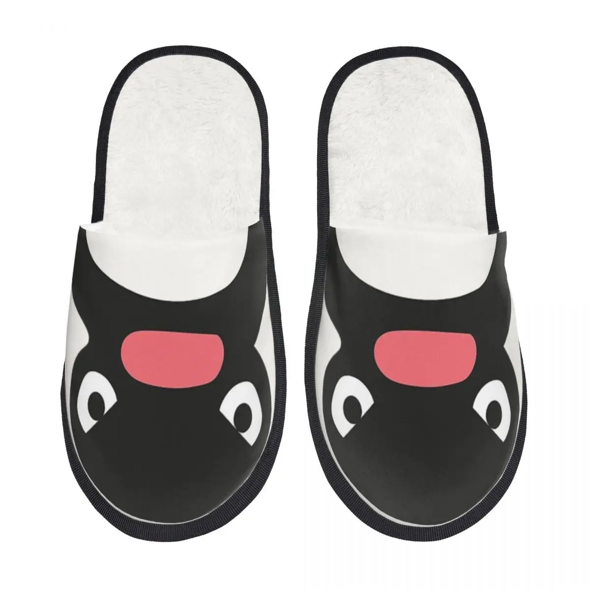 Angery Pingu Men Women Furry slippers nice-looking special Home slippers pantoufle homme