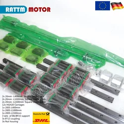 DE sunshine-Rail linéaire carré de guidage CNC, kit pour routeur, fraisage, gravure, 400, 1000, 1500mm, 6 pièces