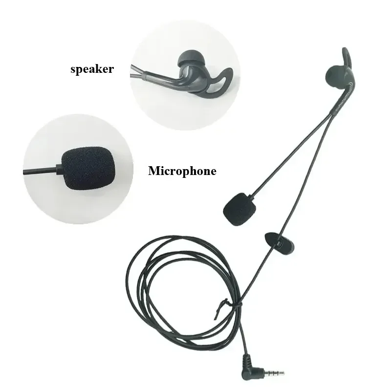 

3.5mm Plug In Earphone Headphones Suitable For EJEAS FBIM V6 V6C V4 V4C Interphone Referee Intercom Headset