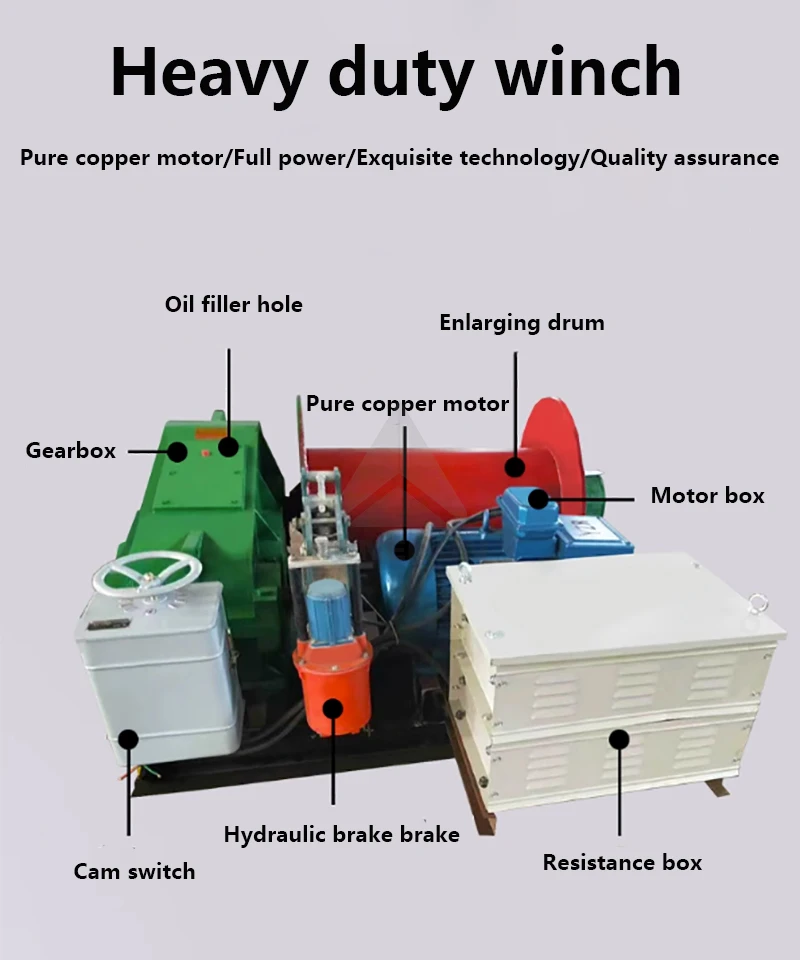 Lifting Winch Lifter,Mechanical Brake Winch,220v Wire Rope Winch