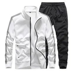 Men'S Sportswear Sets Casual Tracksuit Male Autumn Suits 2 Piece Sports Suit Sweatshirt+Pants Husband Clothing Plus Size 7XL