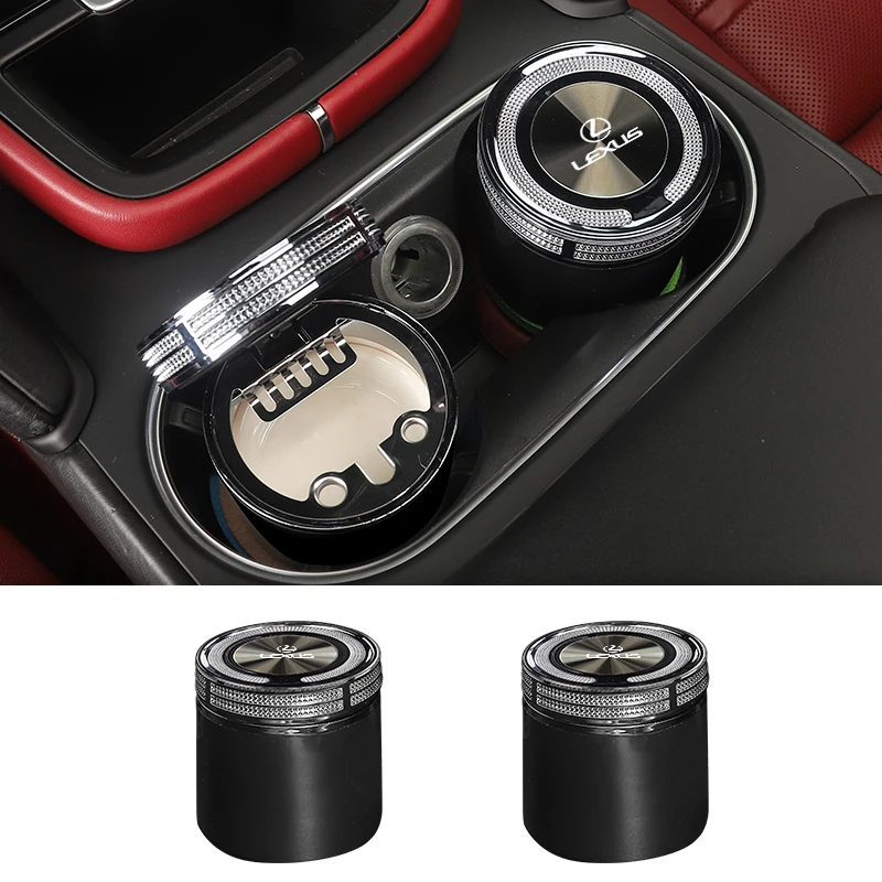 

Car LED Ashtray Retardant Cigarette Holder Box Ash Cup Interior For Lexus CT ES GS NX IS250 CT200h IS300h ES300h RX400h NX300