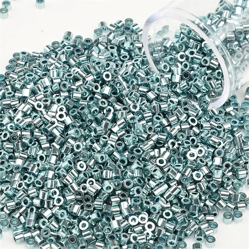 2000 Stück 11/0 Metallic Farbe Japan Glasperlen Bunte kleine Charm Perlen für Schmuckherstellung DIY Armband Handarbeit Nähen