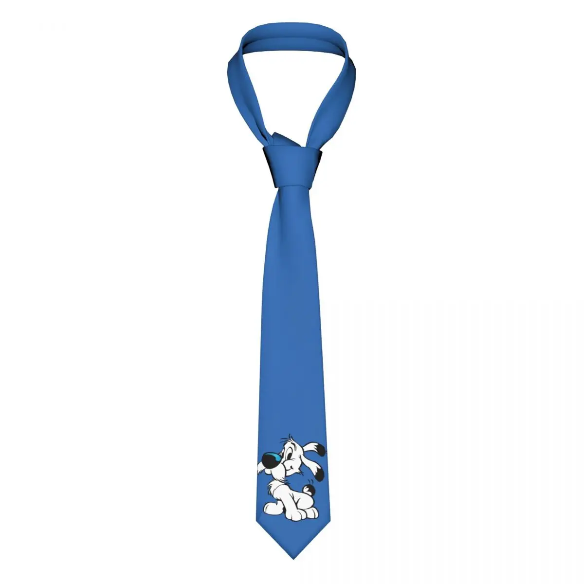 Asterix And Obelix Dog Neckties Men Women Polyester 8 cm Dogmatix Idefix Ideafix Neck Tie for Mens Slim Accessories Cravat Party