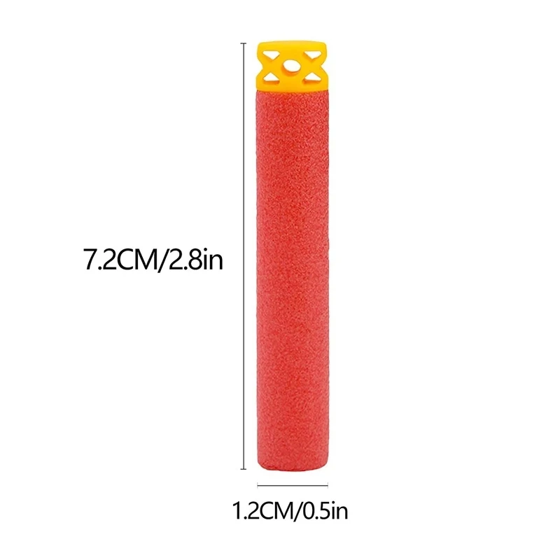 1000/500/400/300/200/100Pcs New Red Hollow Refill Bullets Foam Darts For Nerf Toy Gun Elite Series Kids Outdoor Game Accessories