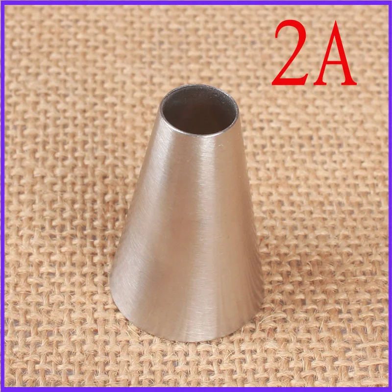 

2A# round Hole round Cream Decorating Mouth 304 Stainless Steel Welding Polishing Baking Cake DIY Tool Medium bakery tools