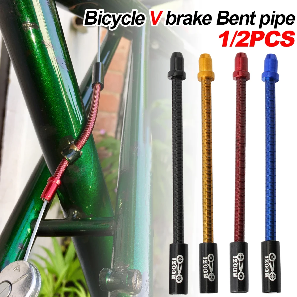 Bicycle V Brake Noodle Aluminum Alloy V-brake Guide Pipe Cable Guide Flexible Liner Mountain Foad Folding Bikes Accessories