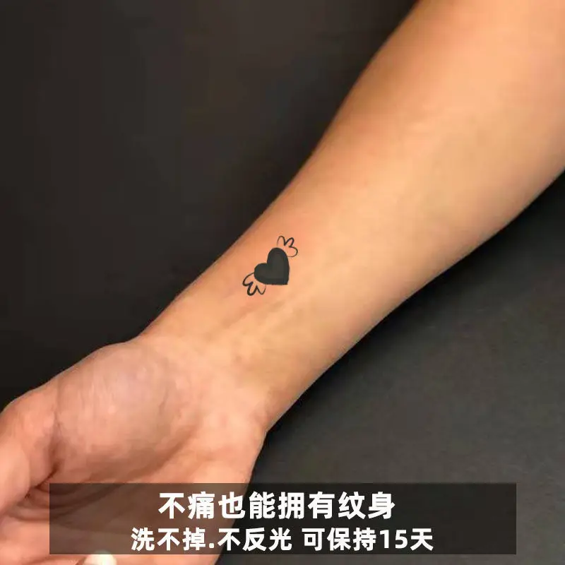 Cute Pattern Tattoos Waterproof Long-Lasting Fake Tattoo for Woman Couple Finger Arm Tattoo Temporary Tattoos Art Tattoo Sticker