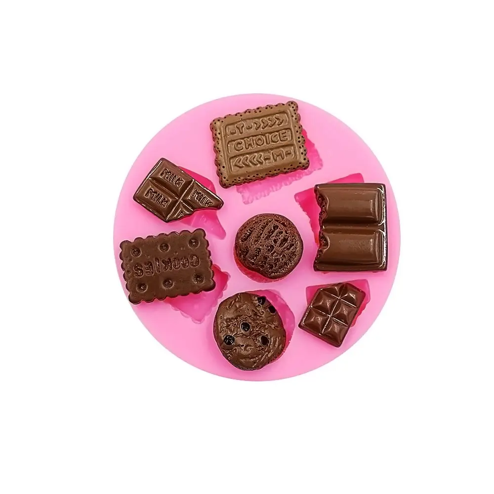 Molde de silicona de dibujos animados para hornear, decoración de postres, Chocolate hecho a mano, novedad