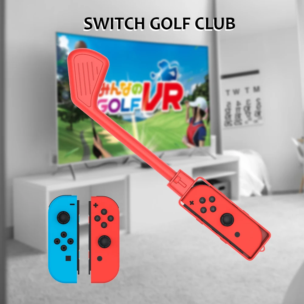 Wholesale JYS -NS211 golf club grips set 2pcs rotatable pod golf grip trainer for Nintendo Switch NSW Golf Super Rush