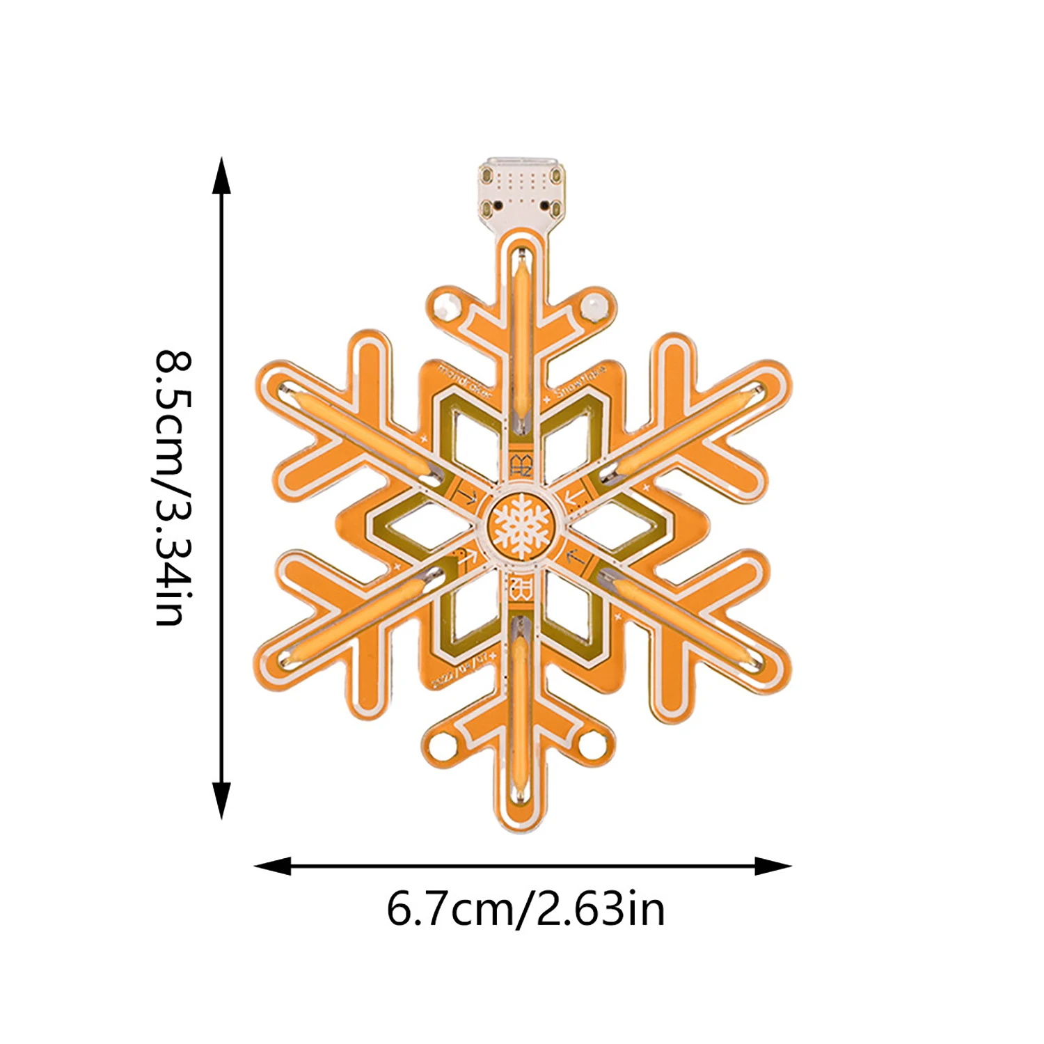 Snowflake Touch Dimming Warm Light TYPE-C USB Ceramic LED Lamp for Romantic Bedside & Home Decor, Nightlight Atmosphere Lighting