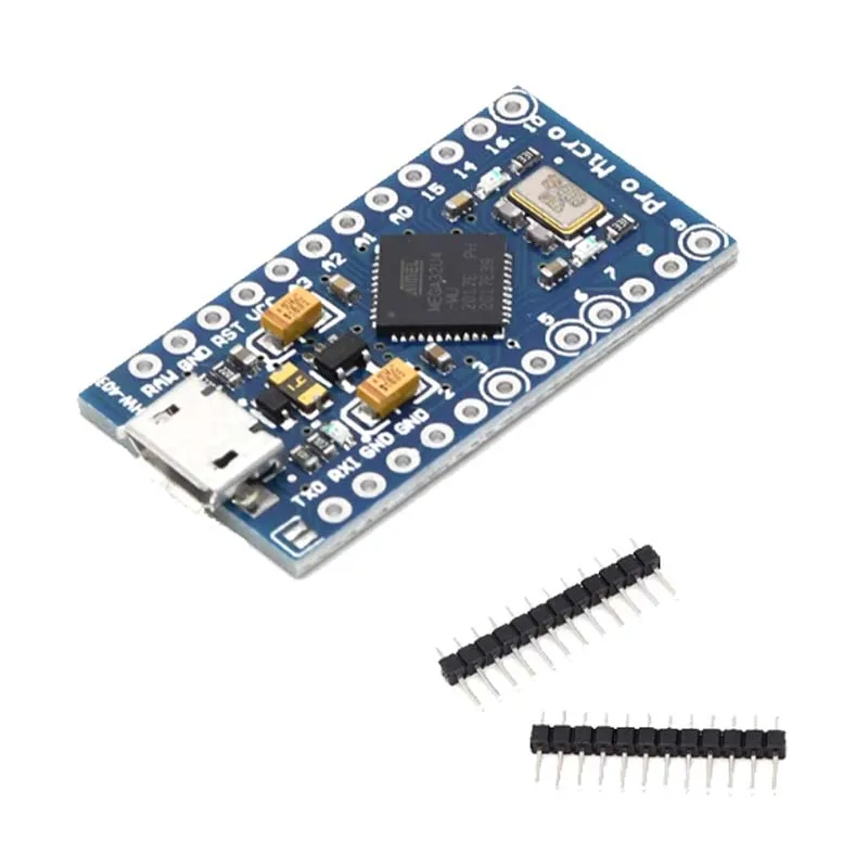 Pro Micro for Arduino IDE V1.0.1 ATmega32U4 5V/16MHz Module &2 Row Pin Header For Leonardo Micro-USB Development Module image 5