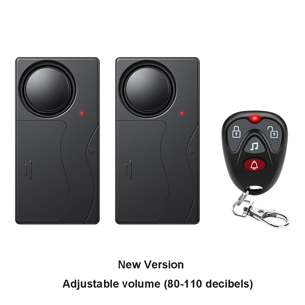 Extractme 108dB Antidiefstalalarm Draadloos trilalarm met afstandsbediening Deur- en raamalarm Autoalarm Beveiligingssysteem
