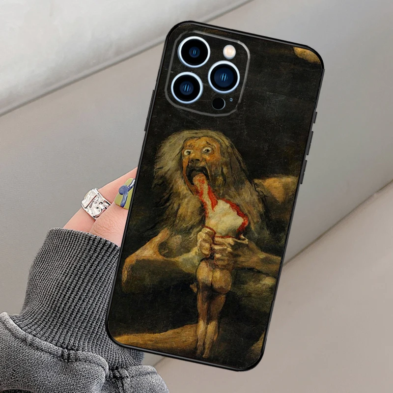 Spain Francisco Goya Art Phone Case For iPhone 14 11 12 13 15 16 Pro Max Mini X XR XS MAX Plus Silicone Cover Case