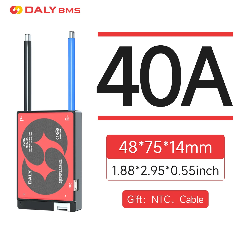 15-60A With NTC DALYBMS  Li-ion LiFePO4  For E-bike Hardware BMS