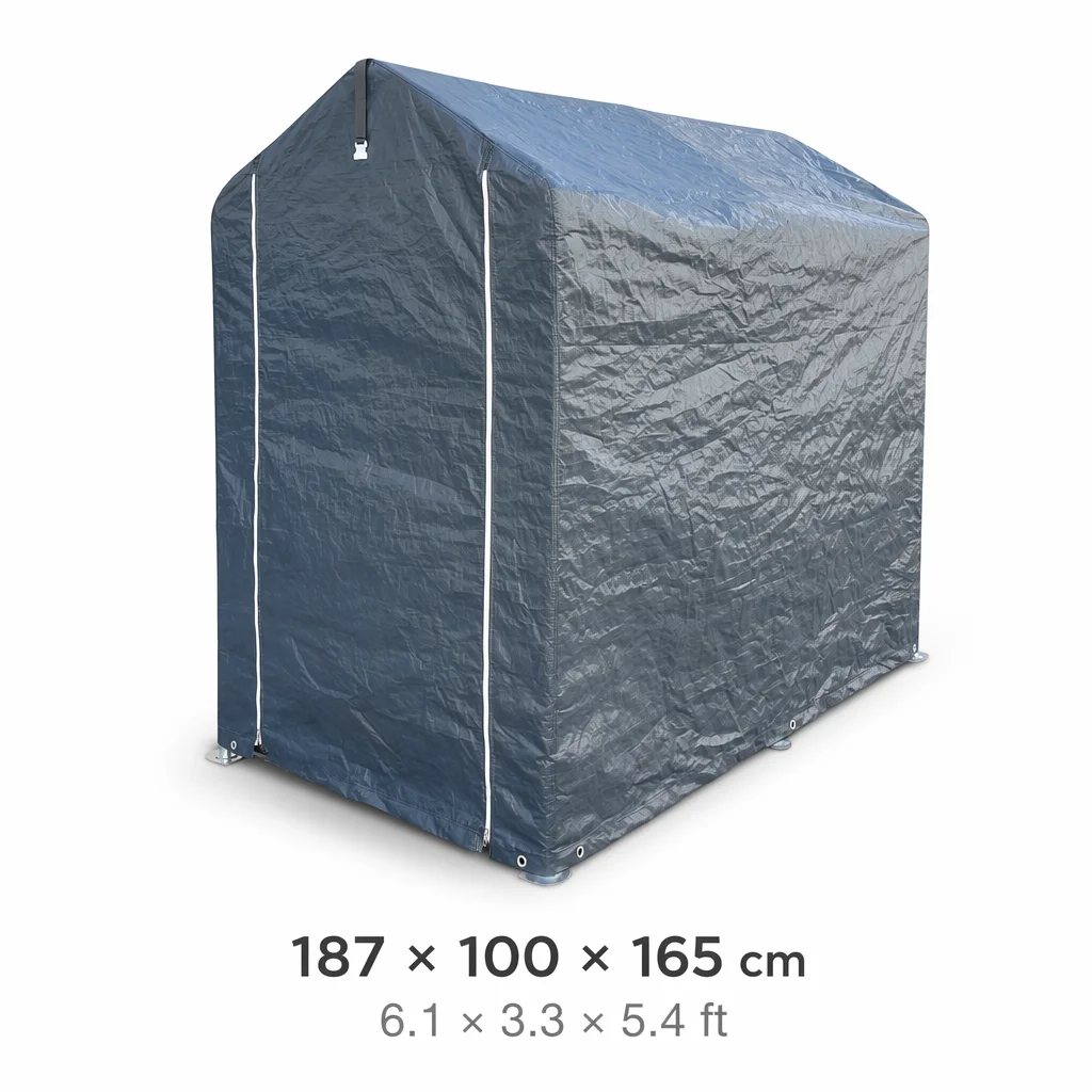 Gardening Tools Needed - 6.1*3.3*5.4ft All-Season Storage Tent Portable Garage