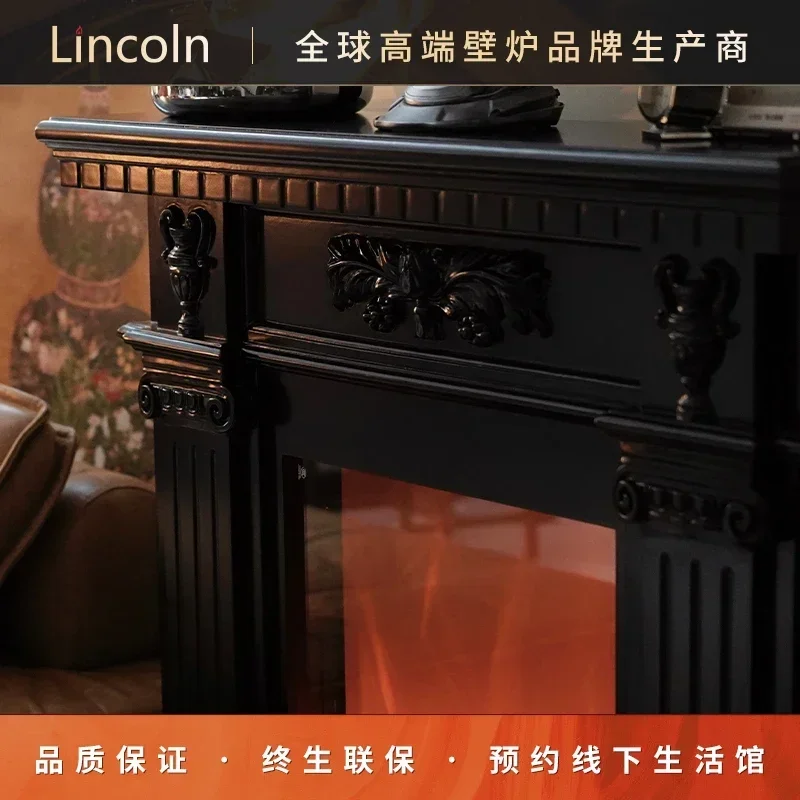 TAO Fireplace Household Electronic Simulation Flame Firewood Curio Cabinet Ancient Ornaments