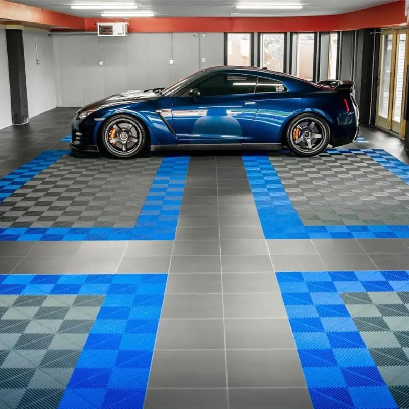 

Best Quality Colorful Eco Friendly 100% New Pp Materials Garage Floor Tiles In Plastic Flooring