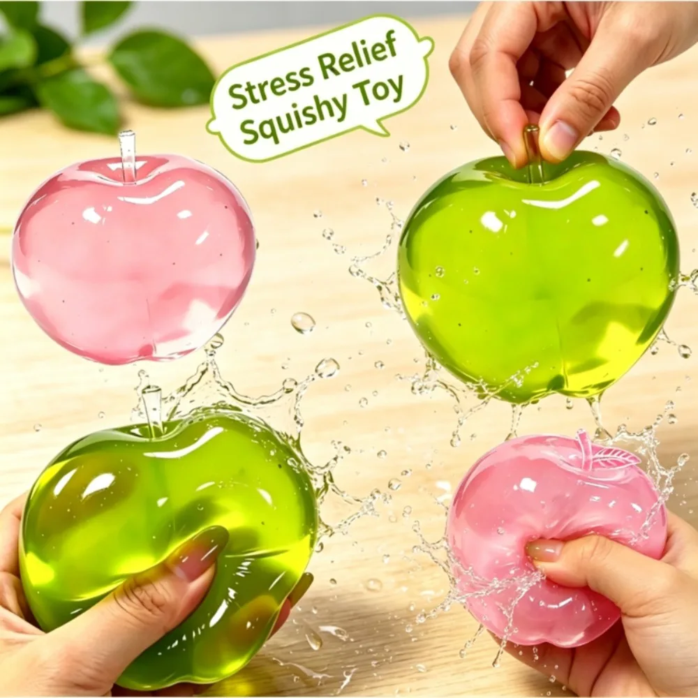 Apple Squeeze Toy, Anti-Stress Tool for Anxiety and Concentration, Sensory Desk Cube for Adults and Kids