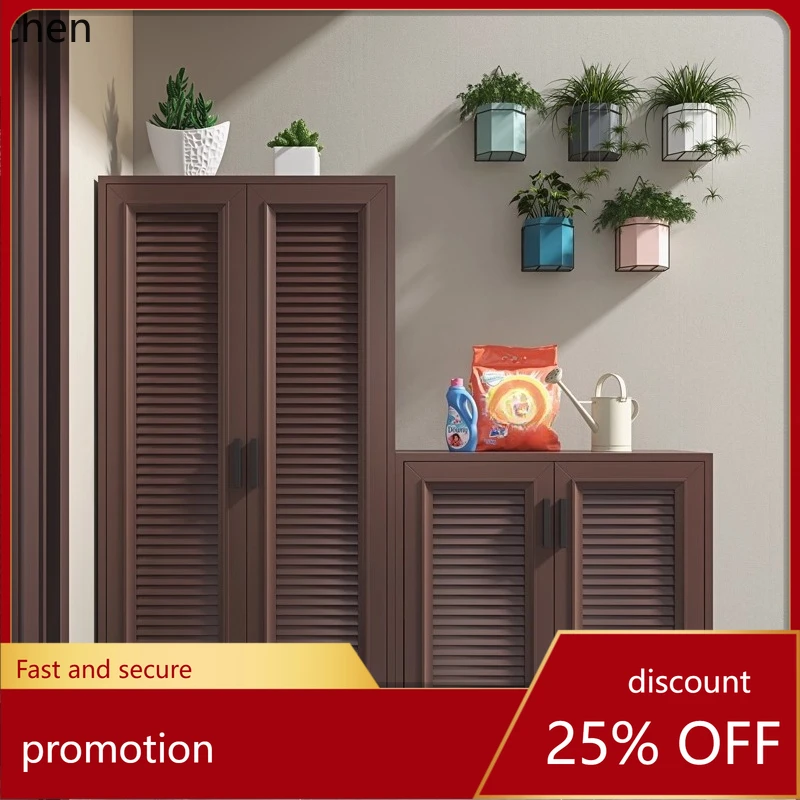 

ZML Outdoor Waterproof Sunscreen Storage Cabinet Balcony Locker Garden Courtyard Villa Entrance Large Shoe Cabinet