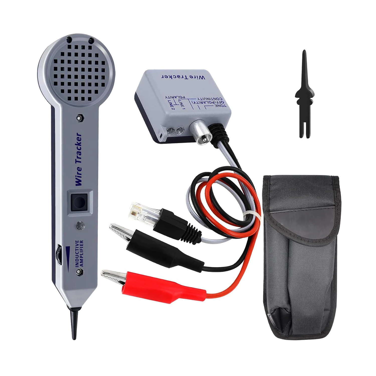 Tone Generator Kit, 200EP High Accuracy Wire Tracer Circuit Tester Wire Tester Kit, Wires Tone Tracer, Multi-Tone Cable Test Kits With Inductive Amplifier For Network Cables Collation