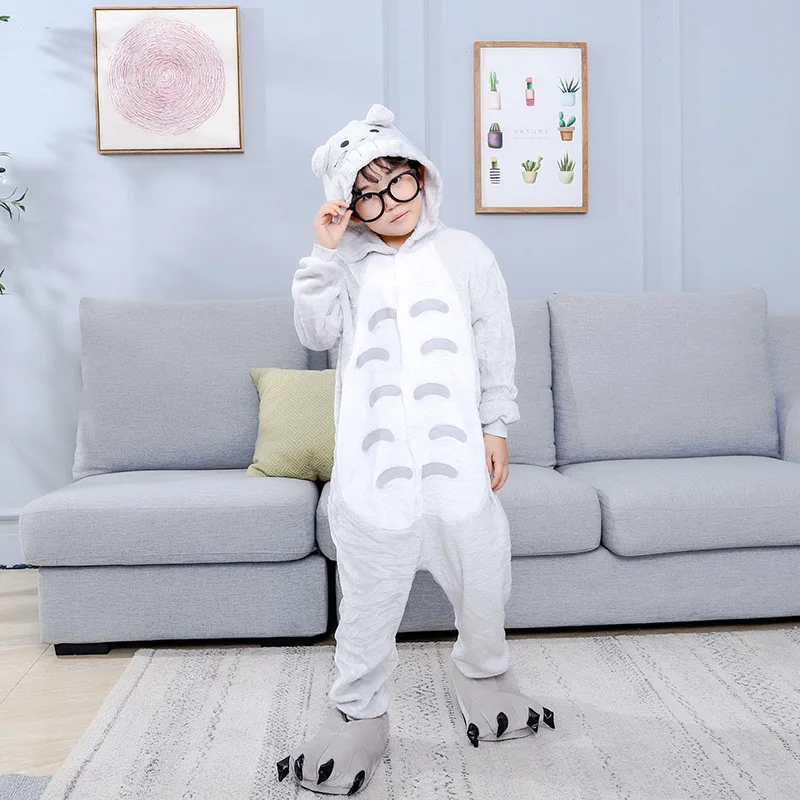 Kigurumi Totoro Cartoon Pajamas Onesies For Adults Women Men Animal Pyjamas Christmas Halloween Cosplay Party Costumes