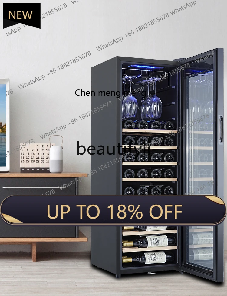 

Z189 Tea, red wine thermostat ice bar, air-cooled 46 pcs, red wine thermostat wine cabinet household compressor